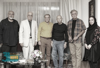 عیادت مدیران خانه سینما از بزرگمرد سینمای ایران استاد علی نصیریان